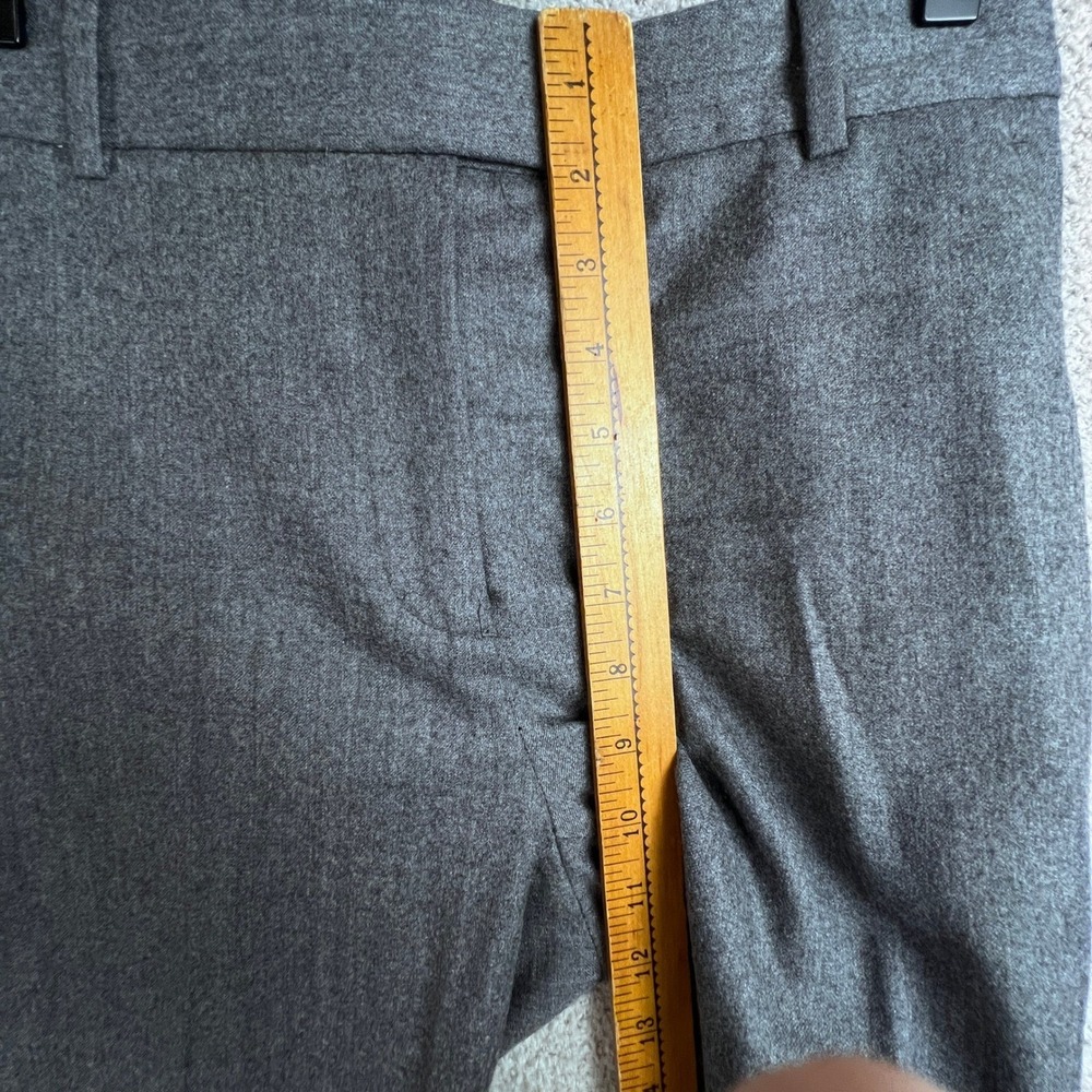 J.Crew Wool Dress Pants Womens Size 0 100% Wool Vitale Barberis Canonico Grey - Picture 5 of 12